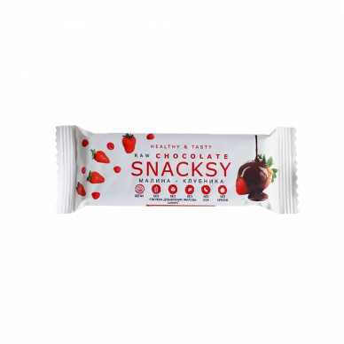 Батончик Raw Chocolate с ягодами Snacksy