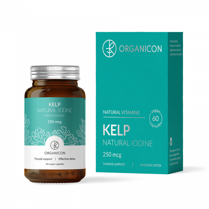 Природная форма йода Kelp Natural Iodine Organicon Liposomal Vitamins